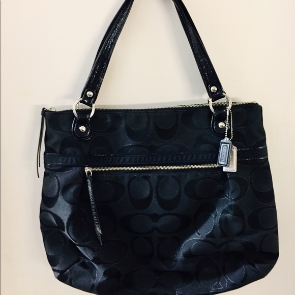 Authentic Black Coach Handbag - Picture 2 of 5